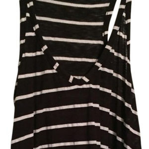 Splendid Black & White Stripe Swing Top